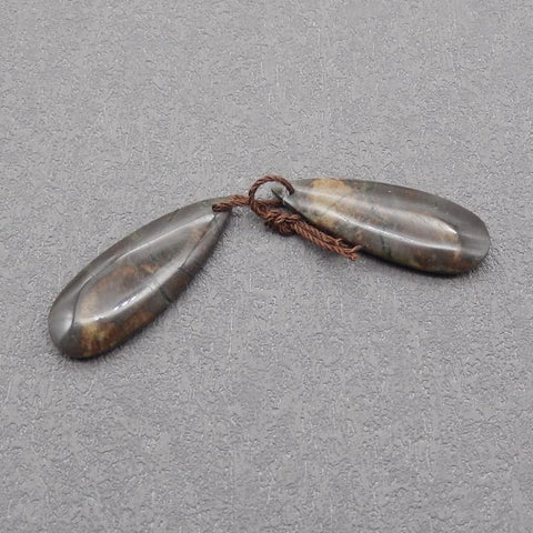 Natural Mushroom Jasper Earring Beads 34*13*4mm, 5.4g