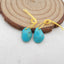 Natural Turquoise Earring Beads 12x9x4mm, 0.9g