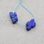 Natural Lapis Lazuli Carved flower Earring Beads 10*10*5mm, 2.4g