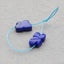 Natural Lapis Lazuli Carved flower Earring Beads 10*10*5mm, 2.4g