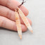 Natural Pork Jasper Earring Beads 55x8x4mm, 6.3g