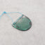 Natural Chrysocolla Gemstone Double Hole Pendant Bead