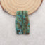 Nugget (Rough Sides) Natural Chrysocolla Gemstone Earring Beads,34x10x3mm,5.2g