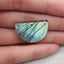 Natural Labradorite Gemstone Three Holes Pendant Bead