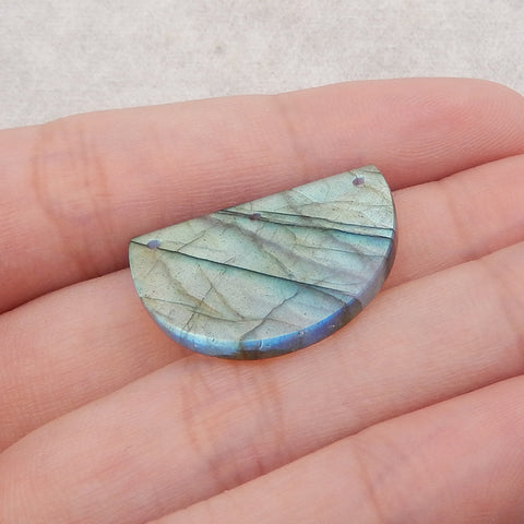 Natural Labradorite Gemstone Three Holes Pendant Bead