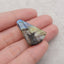 Natural Labradorite Gemstone Pendant Bead,31x25x3mm,3.7g