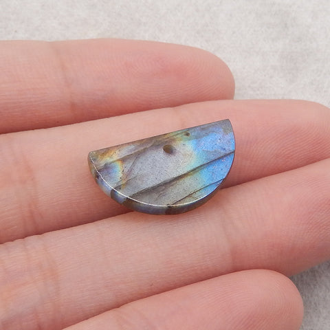 4 PCS Natural Labradorite Gemstone Pendant Bead Set