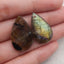 2 PCS Natural Labradorite Gemstone Pendant Bead