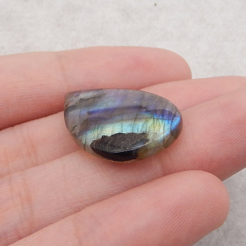 2 PCS Natural Labradorite Gemstone Pendant Bead