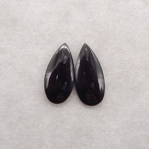 Natural Obsidian Gemstone Earring Beads, Gemstone Earring Pair