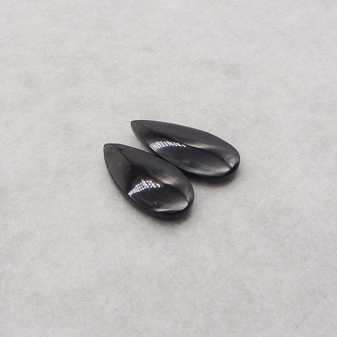 Natural Obsidian Gemstone Earring Beads, Gemstone Earring Pair