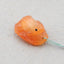 Natural Red Agate Carved frog Pendant Bead 28*20*18mm, 10.0g