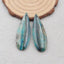 Natural Chrysocolla Earring Beads 42*14*5mm, 10.6g