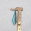 Natural Chrysocolla Earring Beads 42*14*3mm, 5.4g