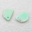 Natural Chrysoprase Earring Beads 15x10x4mm, 2.3g