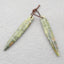 Natural Serpentine Earring Beads 48*8*3mm, 4.8g