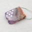 Natural Amethyst Pendant Bead 28*23*5mm, 8.2g