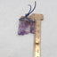 Natural Amethyst Pendant Bead 28*23*5mm, 8.2g