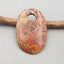 Natural Red Creek Jasper Pendant Bead 50x31x7mm, 16.2g