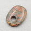 Natural Red Creek Jasper Pendant Bead 50x31x7mm, 16.2g