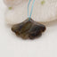 New 1 PC Natural Flash Labradorite Gemstone Shell Shape Pendant, Gem Jewelry Gift, 21×36×5mm, 5.7g