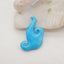 Carved Howlite Gemstone Pendant Bead, Drilled Cabohon For Jewelry DIY Making, 39x24x6mm, 7.9g