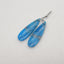 New Natural Blue Apatite Crystal Teardrop Earrings, Gemstone Earring Pair, Semi Precious Stone For Jewelry DIY Making, 35x11x4mm, 6.2g