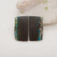 New Nugget Chrysocolla Gemstone  Earring Beads, Natuaral Stone Jewelry, 34x19x2mm, 6.2g