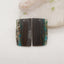 New Nugget Chrysocolla Gemstone  Earring Beads, Natuaral Stone Jewelry, 34x19x2mm, 6.2g