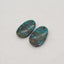 Natural Gemstone Chrysocolla Gemstone Earring Beads, Popular Earrings Pair, 20x13x4mm, 3.7g