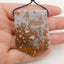 New Natural Ocean Jasper Side Drilled  Gemstone Pendant Bead, 49x37x6mm, 21.2g