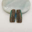 New Nugget Blue Opal Gemstone Earrings Beads, Handmade Jewelry, 25x11x3mm, 2.7g