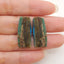 New Nugget Blue Opal Gemstone Earrings Beads, Handmade Jewelry, 25x11x3mm, 2.7g