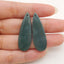 Natural Wave Jasper Teardrop Gemstone Earring Beads, Matched Stone Earring Pair, Drilled Earring Beads, 37x13x4mm, 5g