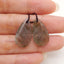 New 1 Pair Natural Flash Labradorite Teardrop Gemstone Earrings, Gem Jewelry Gift, Gemstone Earring Pair, 21×12×3mm, 2.4g