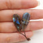 New 1 Pair Natural Flash Labradorite Gemstone Earrings, Gem Jewelry Gift, Gemstone Earring Pair, 26×11×3mm, 2.6g