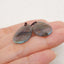 New 1 Pair Natural Labradorite Gemstone Earrings, Gem Jewelry Gift, Customized Gemstone Earring Pair, 25×15×3mm, 4g