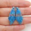 New Natural Blue Apatite Crystal Earrings, Gemstone Earring Pair,Semi Precious Stone For Jewelry DIY Making,30x12x4mm, 4g