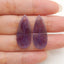 New Natural Stone Amethyst Teardrop Earring Beads, Drilled Earrings For Jewelry DIY Making, Purple Stone Earrings, 27x12x3mm,2.9g