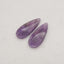 New Natural Stone Amethyst Teardrop Earring Beads, Drilled Earrings For Jewelry DIY Making, Purple Stone Earrings, 27x12x3mm,2.9g