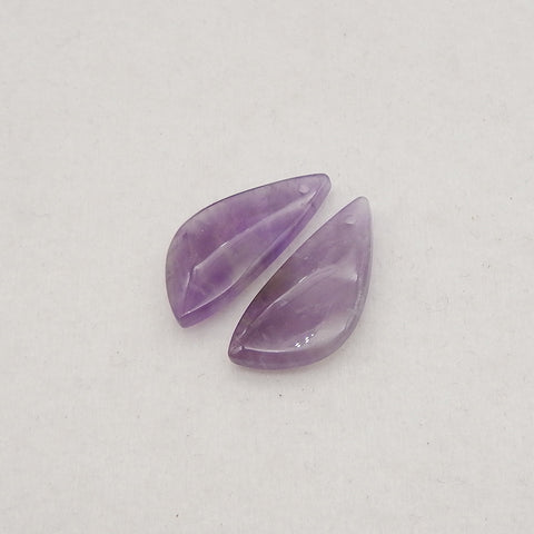 New Natural Stone Amethyst  Earring Beads, Jewelry DIY Making,Purple Stone Earrings, 23x11x4mm,2.4g