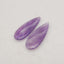 New Natural Stone Amethyst Teardrop Earring Beads, Drilled Earrings For Jewelry DIY Making, Purple Stone Earrings, 33x13x4mm,5.1g