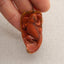 Natural Warring States Red Agate Carved Lizard Pendant Bead 46x24x13mm, 15.3g - Gomggsale