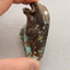 Pendentif percé en pierre précieuse de lézard sculpté turquoise, 72x48x17mm19.3g