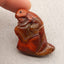 Fashion Carved lézard Warring States Red Agate Jewelry Cabochon, 18g, 41x34x12mm