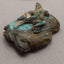 Natural Turquoise Carved lizard 132x74x30mm, 275g