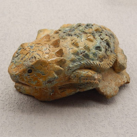 Natural Turquoise Carved lizard 90x61x36mm, 175.6g