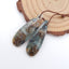 Natural Ocean Jasper Earring Beads 35x11x4mm, 4.9g