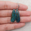 Natural  Chrysocolla Gemstone Earring Beads, Drill Gemstone Earrings Pair, 31x10x4mm, 4.4g