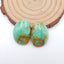 Natural Chrysocolla Earring Beads 23X12X4mm, 5.0g